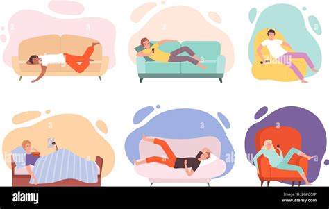 Laying Lazy Stock Vector Images Alamy