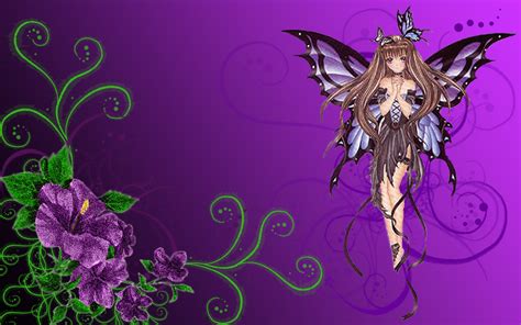 69 Purple Fairy Wallpaper