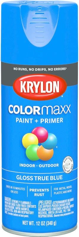 Buy The Krylon K05543007 Colormaxx Paint Primer Spray True Blue