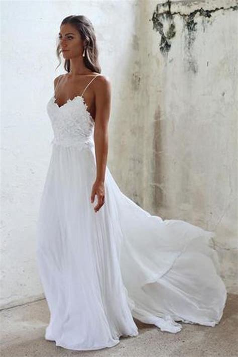 We offer best beach wedding dresses here. Sexy Open Backs Lace White Wedding Gown,Boho Beach Wedding ...