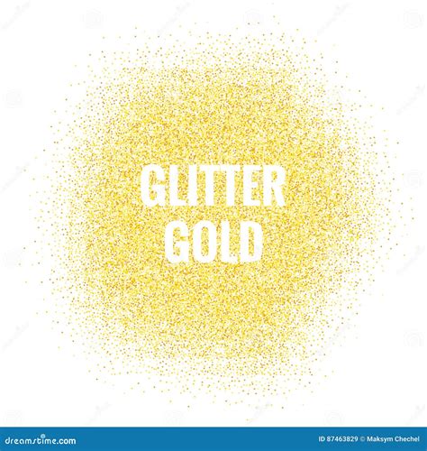 Glitter Gold Background Shiny Golden Particles Stock Vector