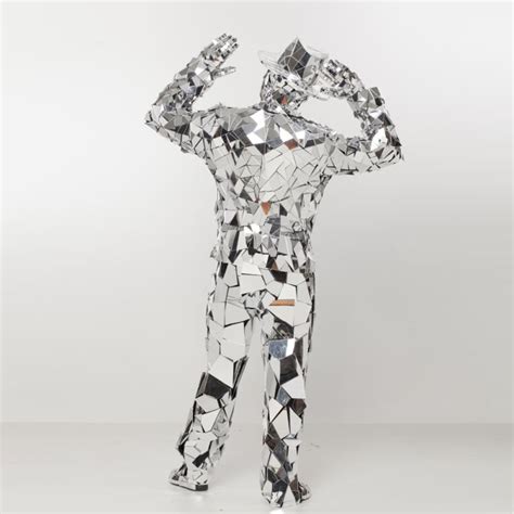 Mirror Man Costume Broken Glass Style Light Solutions Etere