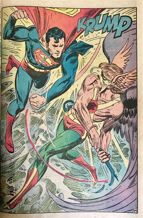 Superman Vs Hawkman By Joe Kubert And Tatjana Wood 1982 Joe Kubert