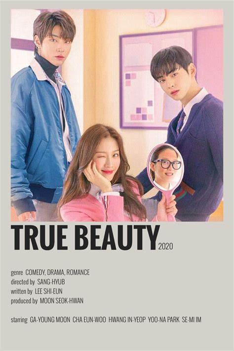 Minimalist Poster Kdrama Korean Drama Series True Beauty