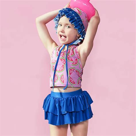 Sunny Eva Girl Child Swimsuit Ruffle Sexy Kids Bikini Swimsuit For
