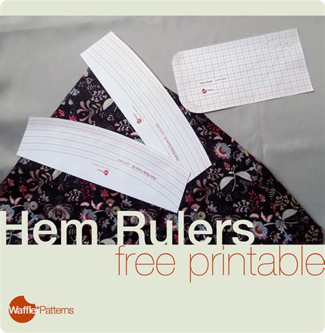 Hem Ruler Free Printable Sewing Hems Sewing Basics Sewing