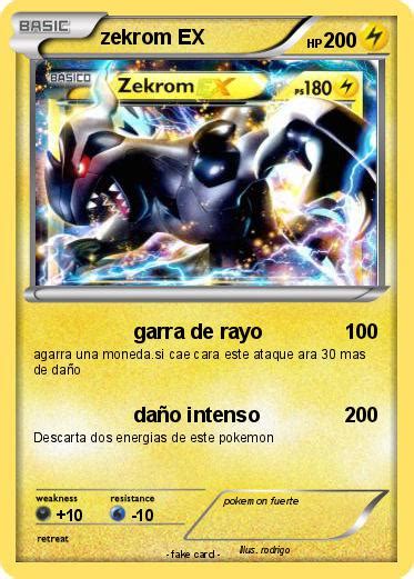 Pokémon Zekrom Ex 764 764 Garra De Rayo Mi Carta Pokémon