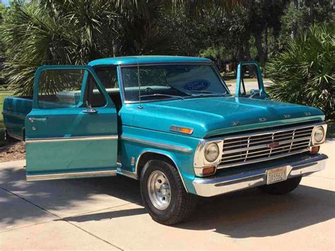 1968 Ford F100 Pickup Blue Rwd Automatic For Sale Ford F100 1968 For