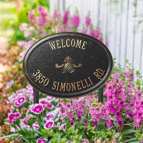 Check spelling or type a new query. Designer Oval Lawn Address Plaque - Bronze/Verdigris ...