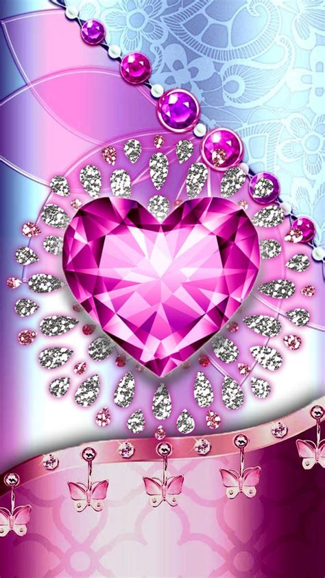 Whats More Luxury Than A Art In Diamonds Pink Diamond Heart Wallpaper