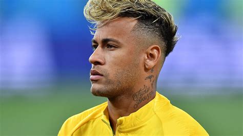 Neymar Da Silva Santos Junior With Tattoo On Neck Is Wearing Yellow