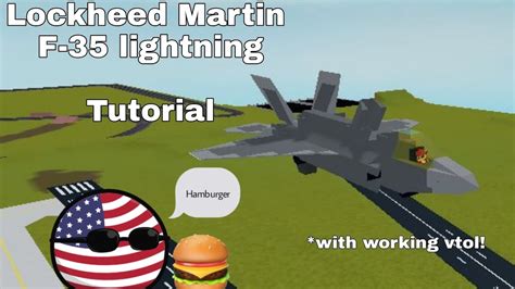 Plane Crazy Lockheed Martin F Tutorial Roblox Youtube