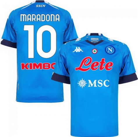 ssc napoli 20 21 maradona 10 home jersey by kappa soccerarmor