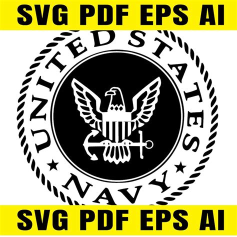 Us Navy Logo Svg Pdf Eps Ai Cutfile Etsy