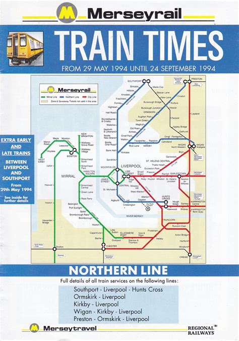 Merseyrail Northern Line Timetable From 29th May 1994 Unti Flickr