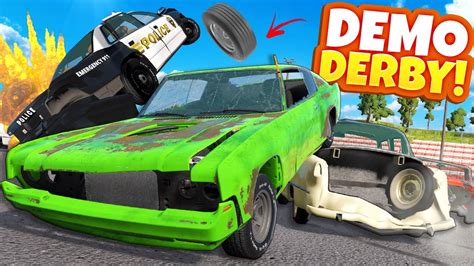 I Created Chaos With This Demo Derby Mod In Beamng Drive Crashes Youtube