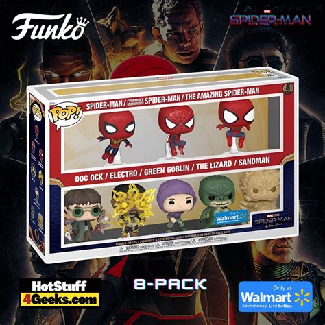 2022 New Spider Man No Way Home 8 Pack Funko Pops Walmart