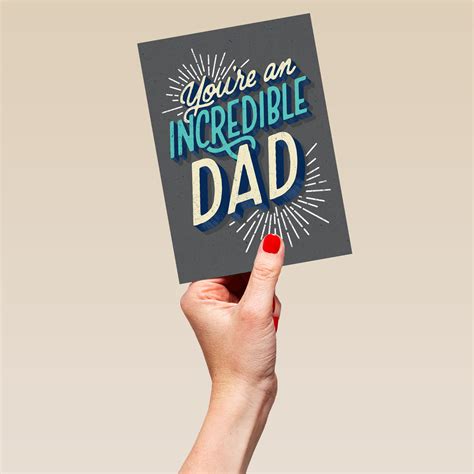 Personalised For Dad Contemporary You Re Incredible Father S Day Card Hallmark