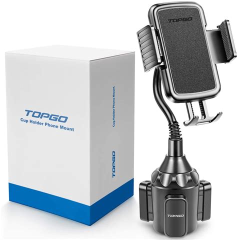 Upgraded Topgo Cup Holder Phone Mount Universal Adjustable Gooseneck
