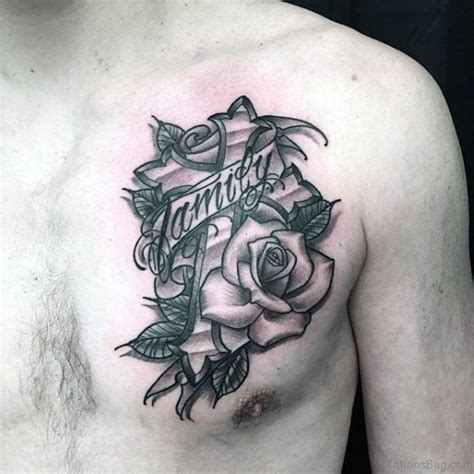 70 Brilliant Rose Tattoos For Chest Tattoo Designs