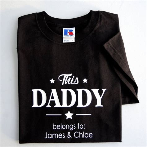 Personalised Daddy Star T Shirt By The Alphabet T Shop