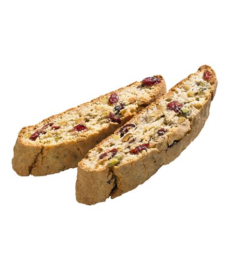 They are baked twice so that they dry out and are generally dipped into dessert wine. Pistachio Cranberry Biscotti Singles Pack - DiBella Famiglia