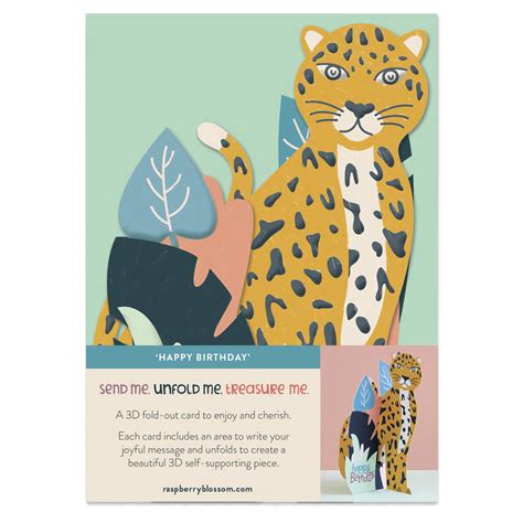 Maybe you would like to learn more about one of these? Happy Birthday 3 D Card Leopard By Raspberry Blossom ...