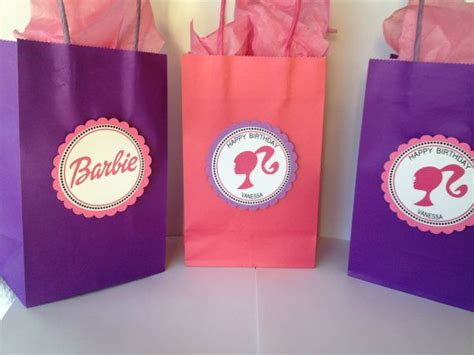 Barbie Inspired Treat Bags By Pinksurprise On Etsy 1500 Cumpleaños