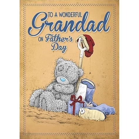 3d Holographic Grandad Me To You Bear Fathers Day Card £269 Blue Nose