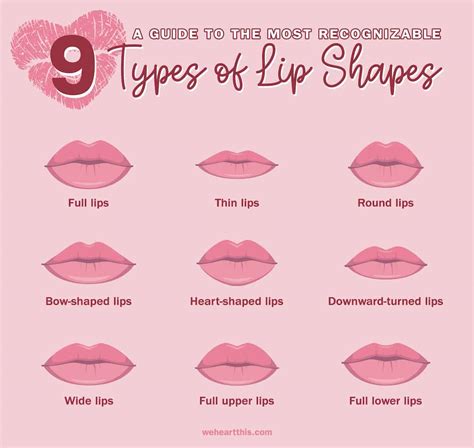9 different types of lips how to enhance and take care of them