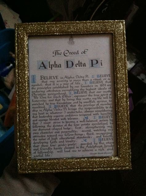 Most searched biographies at adpi. ADPi creed. | Adpi crafts, Sorority crafts, Adpi