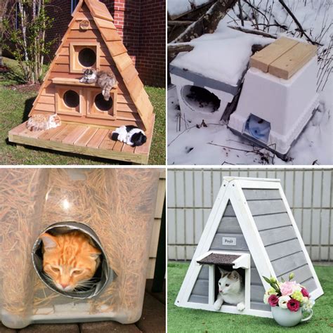 30 Best Diy Outdoor Cat House Plans Outdoor Cat Shelter