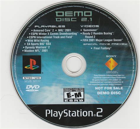 Playstation 2 Demo Disc 21 Sony Computer Entertainment Free