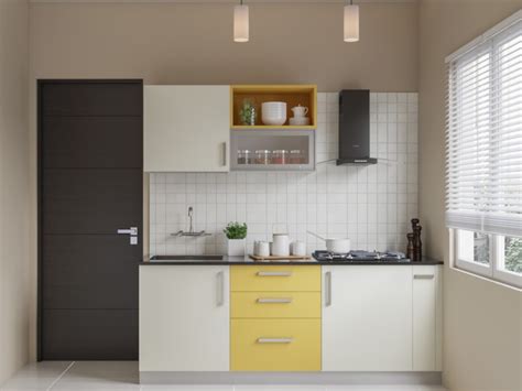 Smart Straight Modular Kitchen Homelane