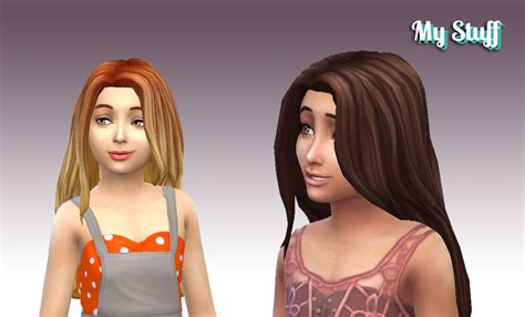 Sims 4 Hairs Mystufforigin Gorgeous Hairstyle For Girls