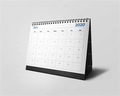 Desk Calendar 2020 Free Template Ppt Premium Download 2020