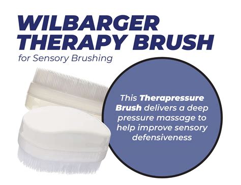 Wilbarger Therapy Brush 2 Pack Therapressure Brush For Occupational Therapy For Sensory