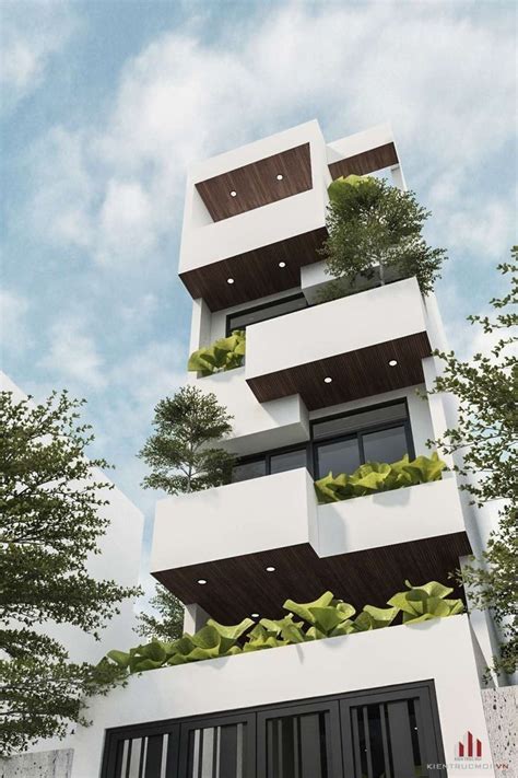Modern Three Stories Building Exterior To See More Visit👇 Thiết Kế