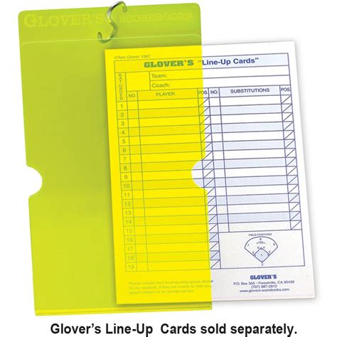 Glovers Line Up Card Holder Sports Advantage