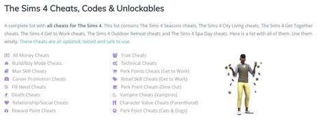 List Of Sims 4 Cheats Resworld