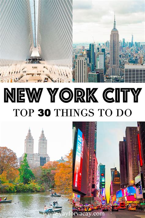 New York City Top 30 Things To Do