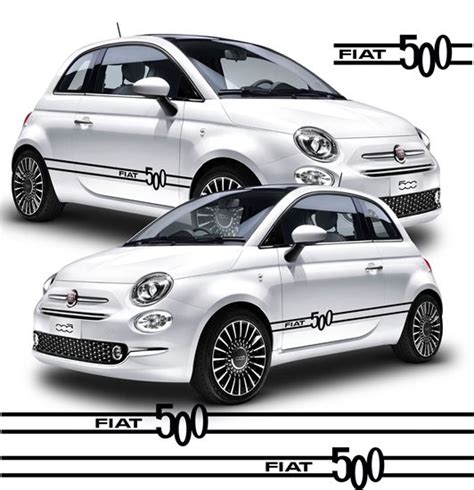 Zen Graphics Fiat 500 Side Stripes Stickers