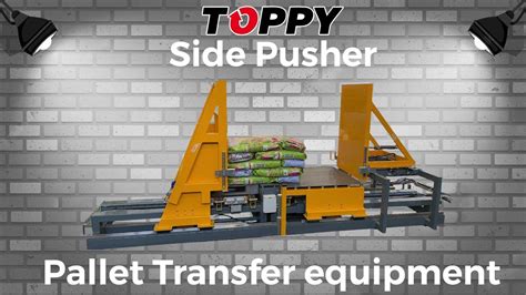 Pallet Transfer Equipment Side Pusher Youtube