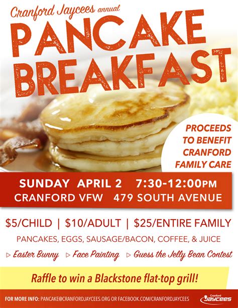 Annual Pancake Breakfast Cranford Jaycees