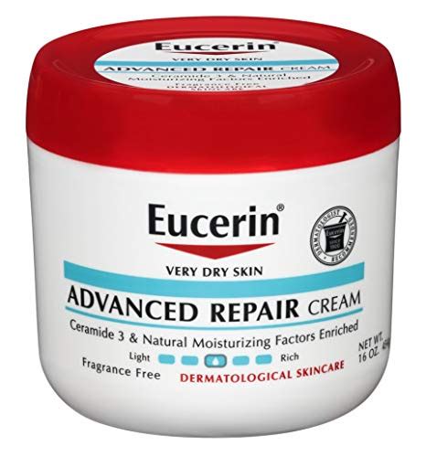 Eucerin Creme Advanced Repair 16 Ounce Jar 473ml 3 Pack Cbd