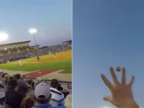 Baseball Fan Catches Ball In The Crowd Whilst Wearing Gopro Camera Video Goes Viral The