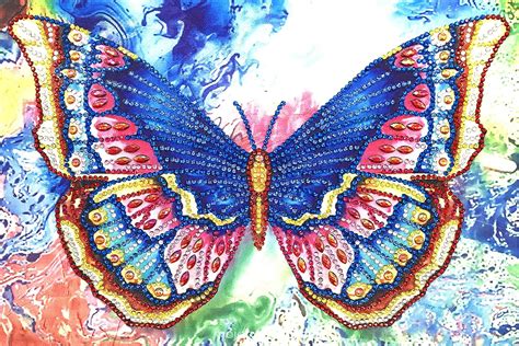 5d Special Shaped Diamond Painting Kits Full Drill Diamond Art Butterfly Adult Cross Stitch Kits