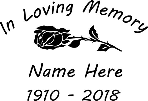 Memorial Svg In Loving Memory SVG File