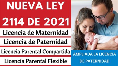 Nueva Ley 2114 De 2021 Licencia De Maternidad Compartida Licencia