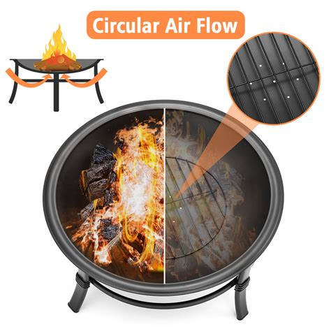 Check out our fire pit screen selection for the very best in unique or custom, handmade pieces from our fire pits & wood shops. KINGSO Outdoor Fire Pit 22'' Patio Fire Steel BBQ Grill ...